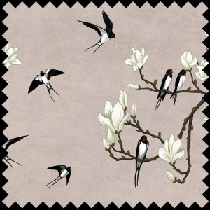 The Land of the Swallows black Текстилен материал - Img 3