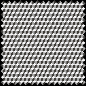Tissu Black and White Cube
