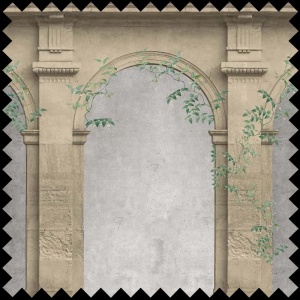 Tissu Byzantine mural