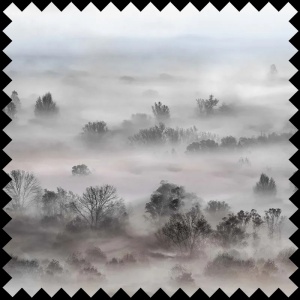 Tissu Foggy Landscape Pastels