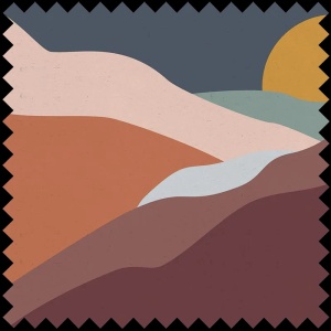 Tissu Postcard Desert Night Sky