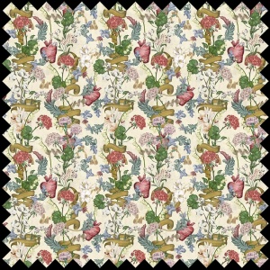 Tissu Queen's Heart (Cream)