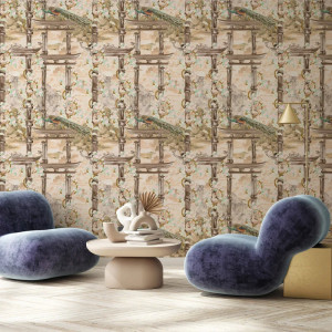 Torri Cream Lanscape Papel pintado