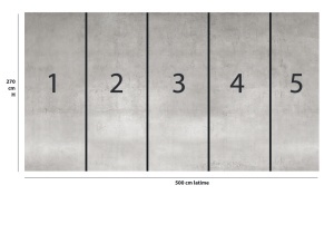 Обои Cement 500 x 270 cm H - Smooth - Img 2