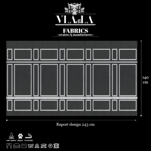 Dark Stucco Текстилен материал - Img 2