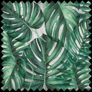 Green Philodendron Fabric