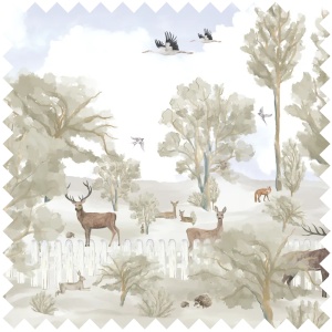 Material Textil Fawn forest