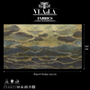 Material Textil Goldleaf Ripples - Img 2