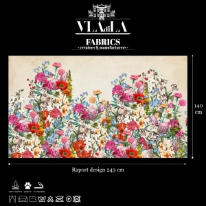 Material Textil Spring Mural (Cream) - Img 2