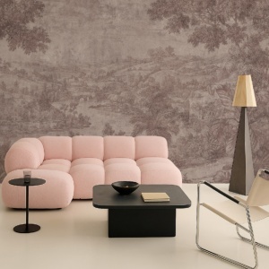 Papier peint Emerald Citadel rose