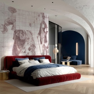 Papier peint panoramique Baroque Noble Phantom Gentleman rose – VLAdiLA