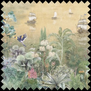 Paradise Shore (sunset) Fabric