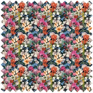Primavera Flowers (Dark) Текстилен материал - Img 1