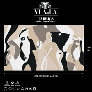 Rumors Beige Текстилен материал - Img 2
