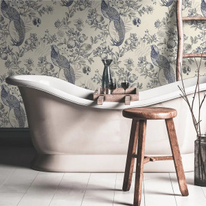 Tapet Pomegranate Garden In Cobalt