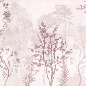 Tapet Roseate Haze 416 x 300 cm H - Canvas