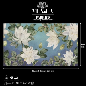 White Floret Текстилен материал - Img 2