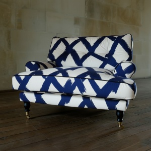 Brushstroke Blue Armchair