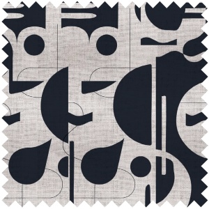 Contours in Bold (monochrome) Fabric
