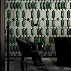 Emerald chimes Papier Peint