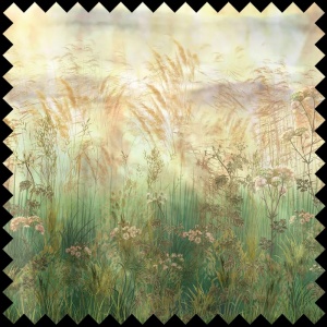 Material Textil Bright Greenery Sunset