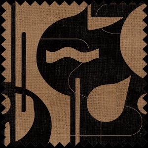 Material Textil Contours in Bold (mocha)