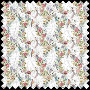 Material Textil Joie de vivre in White