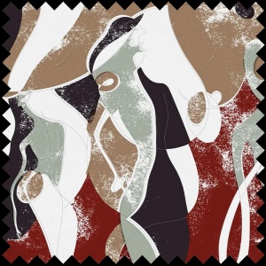 Material Textil Rumors Red