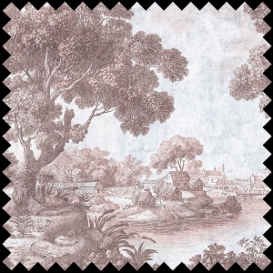 Material Textil Verdant Fortress rose