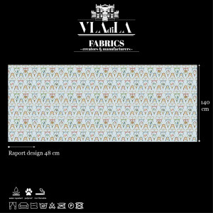 Pagliacci (light blue) Látka - Img 2