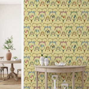 Pagliacci (yellow) Behang