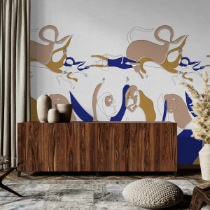 Papier peint Classique Noble Antropomorphic Mustard – VLAdiLA