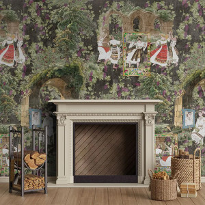 Papier peint Nature Luxe Amurg (gri) – VLAdiLA