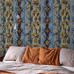 Papier peint Nature Luxe Missy's Gardens Bleu – VLAdiLA