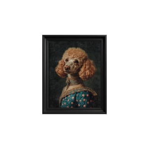 Regal Poodle Gemälde