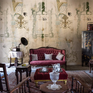 Silver Fountain Carta da parati