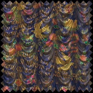 Spovedanie (albastru) Fabric