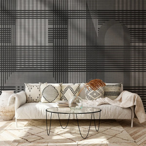 Taffy Grey Tartan Tapete