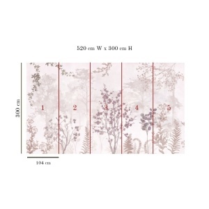 Tapet Roseate Haze - Img 2