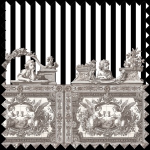 Tissu Opulent Friezes cream