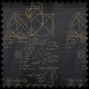 Tissu Square root gold