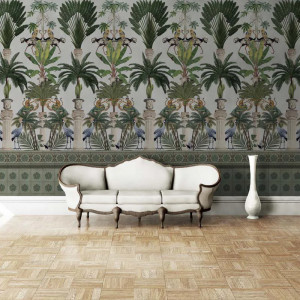 Tropical columns (light) Wallpaper