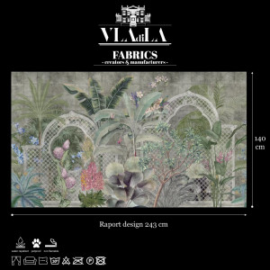 Verdant Mosaic Nature Текстилен материал - Img 2