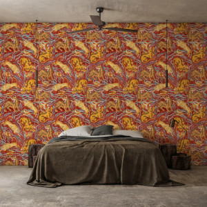 Waghoba Scarlet Papel pintado