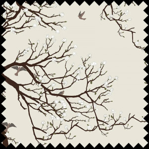 Ткань Doves at my window