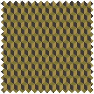 Black and Yellow Cube Текстилен материал - Img 1