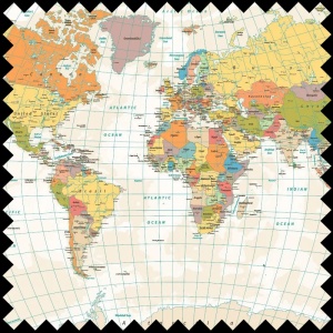 Colorful World Fabric