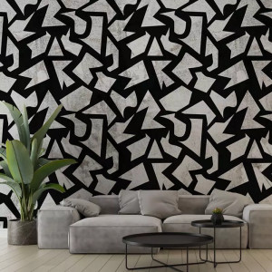 Geometric Grunge Carta da parati