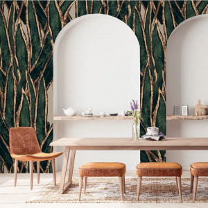 Green Flames Carta da parati