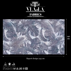 Leaves Original Violet Текстилен материал - Img 2